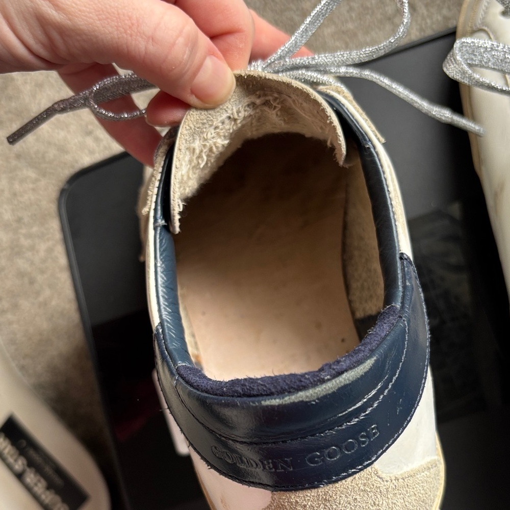 Golden Goose Super-Star White Sneakers - Picture 10 of 16